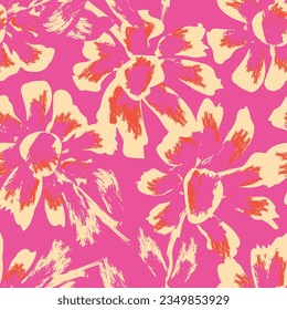 Resumen de color Diseño de patrones sin costura floral para textiles de moda, gráficos, fondos y artesanías