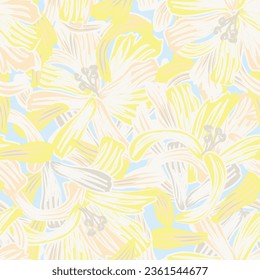 Colourful Abstract Floral seamless pattern design for fashion textiles, graphics, backgrounds and crafts