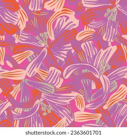 Resumen de color Diseño de patrones sin costura floral para textiles de moda, gráficos, fondos y artesanías