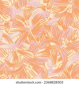 Colourful Abstract Floral seamless pattern design for fashion textiles, graphics, backgrounds and crafts