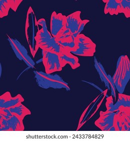 Diseño sin costura floral abstracto colorido del modelo para los textiles de la moda, los gráficos, los fondos y las artesanías
