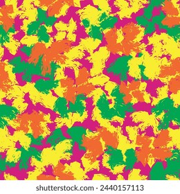 Colourful Abstract Floral seamless pattern design for fashion textiles, graphics, backgrounds and crafts