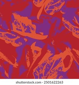 Colourful Abstract Floral seamless pattern design for fashion textiles, graphics, backgrounds and crafts
