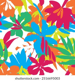Farbenfroh Abstrakt Floral nahtloses Muster Design für Mode Textilien, Grafiken, Hintergründe und Kunsthandwerk