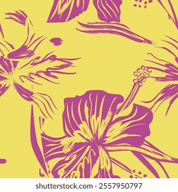 Colourful Abstract Floral seamless pattern design for fashion textiles, graphics, backgrounds and crafts