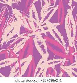 Colourful Abstract Floral seamless pattern design for fashion textiles, graphics, backgrounds and crafts