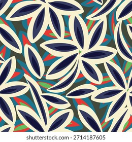 Diseño inconsútil floral Abstractas colorido del modelo para los textiles de la moda, los gráficos, los fondos y los artes