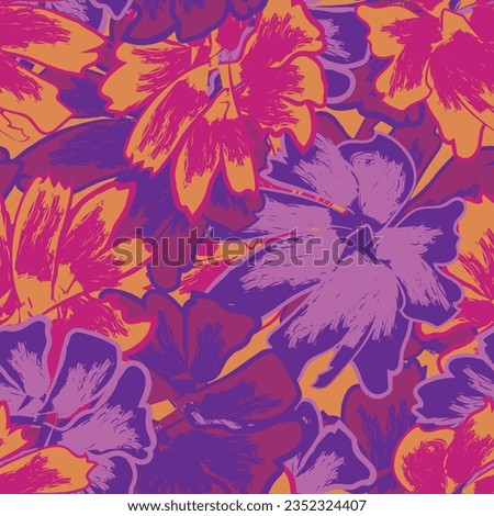 Similar – Image, Stock Photo Beach flowers, purple blossoms, fence post backlit, sunny scene on baltic sea