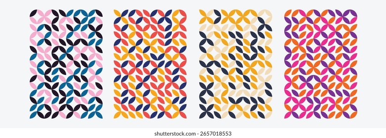 Colourful abstract geometric background. Creative, media social design and banner