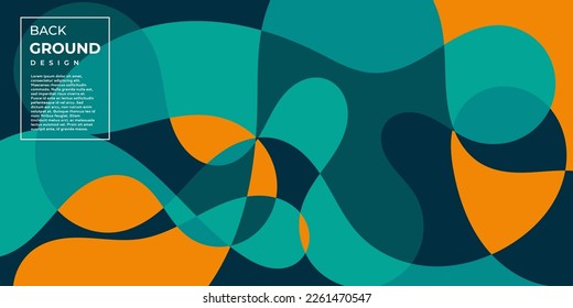 	
Colourful abstract geometric cover background