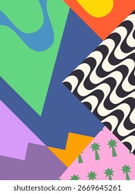 Colourful abstract geometric vector background