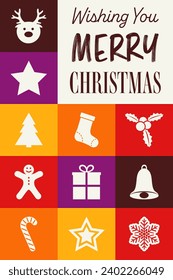 Colourful abstract greeting card with ornaments. Modern design. Vector illustration