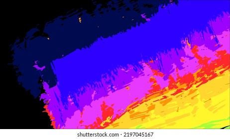 Colourful abstract grunge background, vector EPS10. Multicolour abstract wallpaper. Vivid backgrounds series. Bright colours. Vector without gradient with copy-space. High quality traced brushes