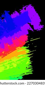 Colourful abstract grunge background, vector EPS10. Multicolour abstract wallpaper. Vivid backgrounds series. Bright colours. Vector without gradient with copy-space. High quality traced brushes