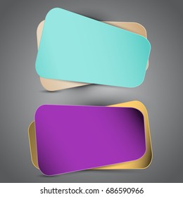 Farbige abstrakte Banner