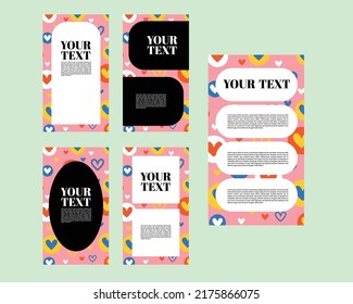Colourful and abstract social media marketing post. Template design for business advertisement.
