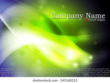 Colourful abstract wavy design. Vector background. Gradient mesh included