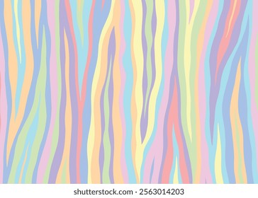 Colourful Abstract Zebra pattern design, vector illustration background. wildlife fur skin design illustration.