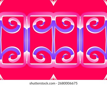 colourful aesthetic abstract gradient batik dayak line art shape wallpaper background pattern	