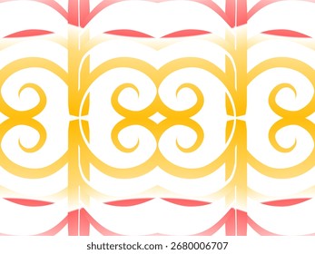 colourful aesthetic abstract gradient batik dayak line art shape wallpaper background pattern	