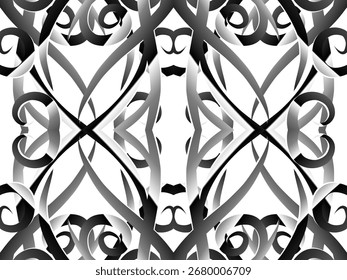 colorido estética abstrata gradiente batik dayak linha arte forma papel de parede padrão de fundo	