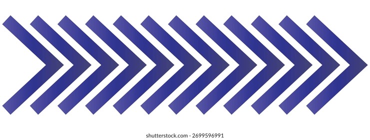 colourful arrow. dynamic moving arrow representing speed, acceleration, fast. transparent png and vector illustration.