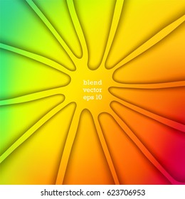 colourful background. Abstract volumetric structure of smooth elements. Vector illustration