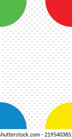 Colourful Background Illustration Rounded Primary Colour Stock Vector ...