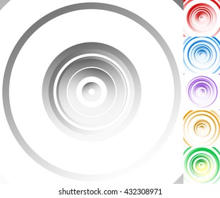 Colourful background set with circle, oval shapes