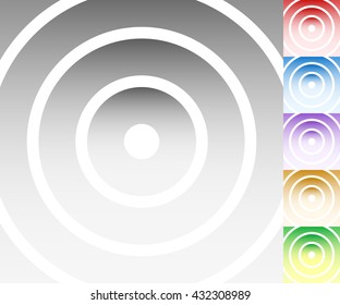 Colourful background set with circle, oval shapes