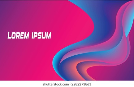 Colourful background. Trendy gradient shapes composition. Cool background design for posters, ads, banners.