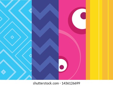 Colourful Background, vector, shapes motifs