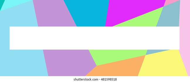 A colourful background with a white banner for text. Colours in background include blue, turquoise, pink, purple yellow, orange and lime green. 
