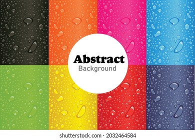 Colourful backgrounds drops Vector design.