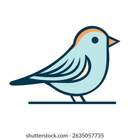 A colourful Bird Cartoon Vector Illustration