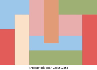 Colourful block background. Colourful block pattern. Print design. Graphic design. Vector pattern. Geomatic wallpaper. Abstract pattern. 