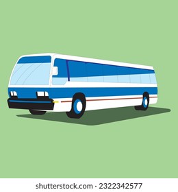 Colourful Bus, Transport, Indian bus, Low floor bus vector