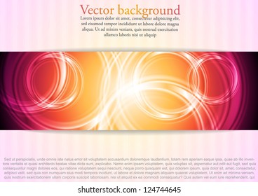 Colourful business template with circle elements. Vector background eps 10