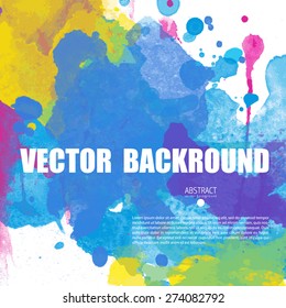colourful card templates with watercolor paint splatter conceptual background ideal for various user design for employment documents flyers and placards star colorful scene paint multicolored stroke f