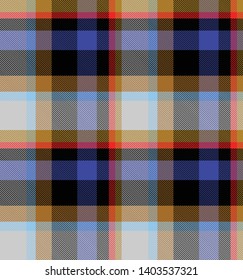 Colourful Checkered Tartan Seamless Pattern Background