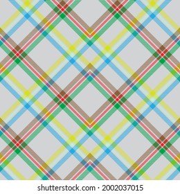Colourful Chevron Plaid Tartan textured Seamless pattern design suitable for fashion textiles and graphics