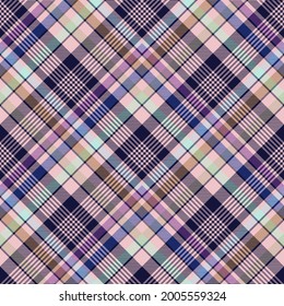 Colourful Chevron Plaid Tartan textured Seamless pattern design suitable for fashion textiles and graphics