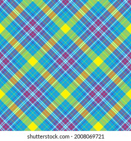 Colourful Chevron Plaid Tartan textured Seamless pattern design suitable for fashion textiles and graphics
