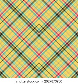 Colourful Chevron Plaid Tartan textured Seamless pattern design suitable for fashion textiles and graphics