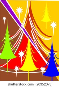  colourful Christmas tree	