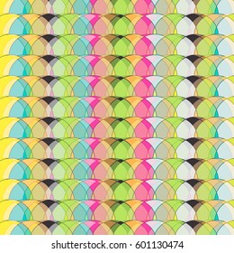 Colourful circle pattern background vector