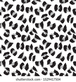 Colourful Classic Modern Animal/Leopard Brush Strokes Seamless Print Background in Vector - Suitable for both online/physical medium such as website resources, graphics, print designs, fashion textile