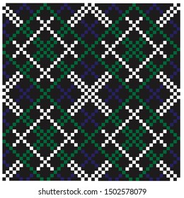 Colourful Classic Modern Argyle Seamless Print/Pattern in Vector - This is a classic argyle(diamond shape) pattern suitable for both online/physical medias such as website resources, graphics, prints
