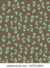 Colourful Classic Modern Leopard Seamless Print Background