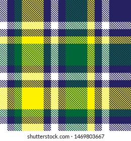 Colourful Classic Modern Plaid Tartan Seamless Print Pattern
